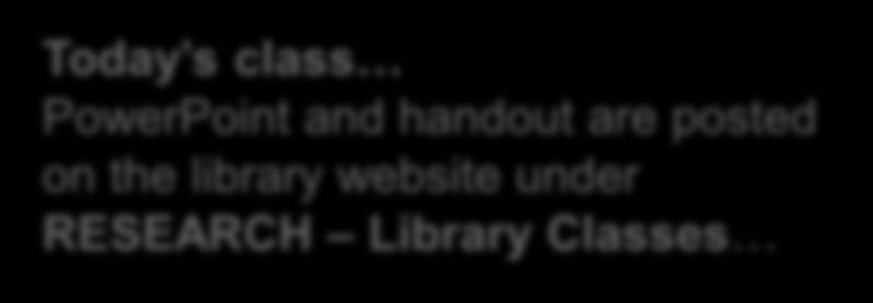 the library website under