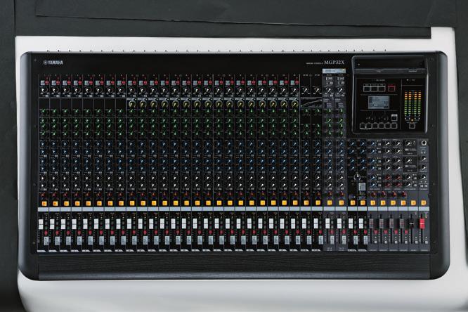 MIXING CONSOLE MGP24X 16 Mic Inputs with 48V Phantom Power and HPF per Channel 24 Line Inputs (16 mono and 4 stereo) 6 AUX Sends + 2 FX Sends 4 GROUP Buses + ST