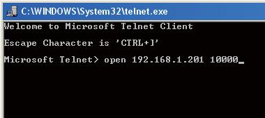 Normally, the telnet application is available on your computer.