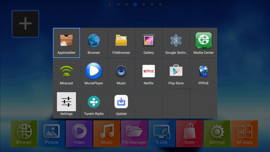 4 Customize your launcher You could add your prefer APP to home page and launch it quickly.