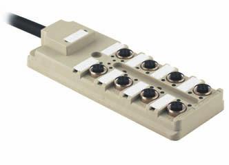 M distributor for NPN and PNP sensors Distributor for SAI M NPN and PNP sensors Fixed cable version This distributor includes the option of attaching either a PNP sensor or an NPN sensor with - or