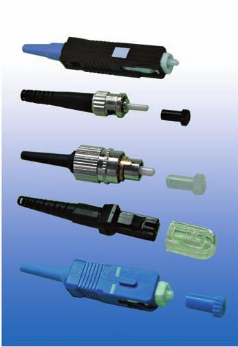 Basic Features: Fiber Optic Connectors 25μm zirconia ferrules with wide range of fiber optic connector sizes (125μm-128μm) for choice. Fit for single-mode or multimode fiber cables.