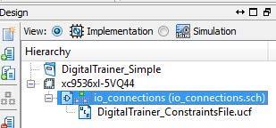 Part 2. Implement a 7-segment BCD Driver 1. Select the radio button which says 'Implementation': 2.