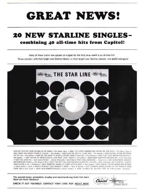 The Star Line Singles, October, 1965 On October 11, 1965, Capitol reissued four of the singles that had been available previously through the imprints of Vee-Jay Records.