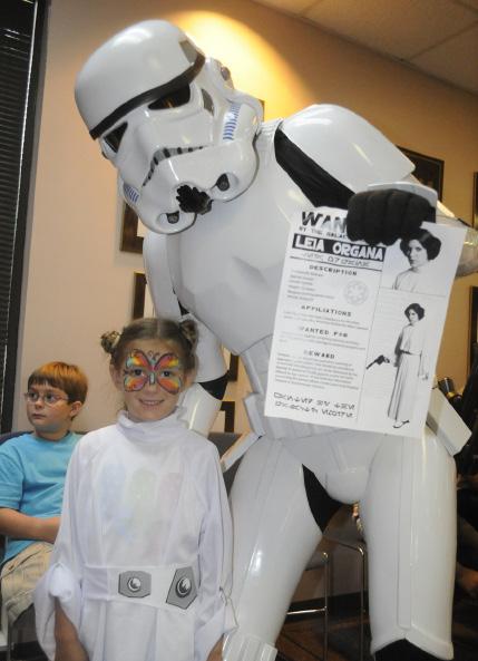 They had over 100 parents and children take part in Star Wars Bingo, coloring contests,