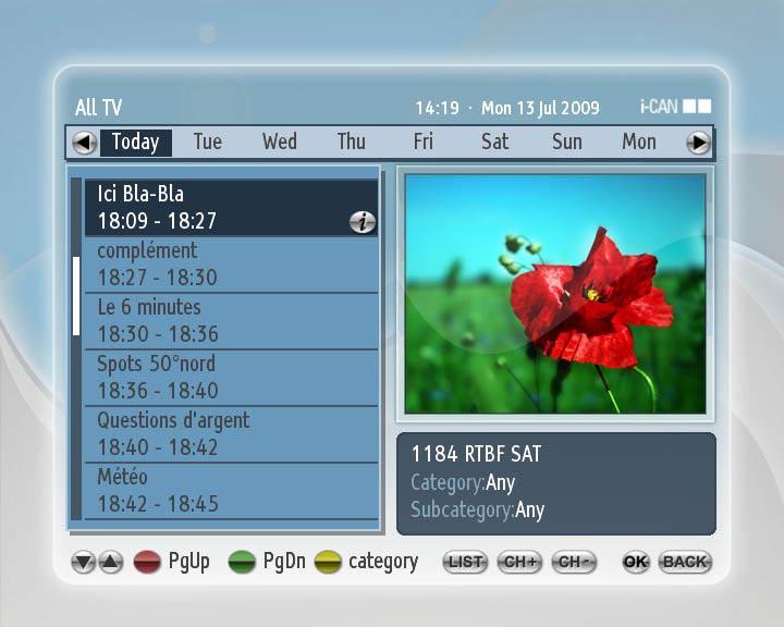 Electronic Program Guide The Electronic Program Guide (EPG) provides you with an on-screen TV schedule and information about current program content Please bear in mind that this information is