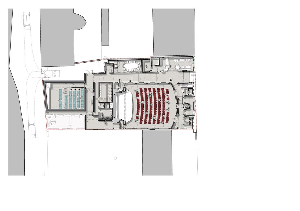Ground Floor KEY 1 Screen 1: 119 seats in stalls 74 seats in balcony 4 permanent wheel chair positions 197 8 7 6 5 2 Screen 2: 54 2 seats including 3 sofa seats with tables permanent wheel chair