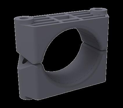 Afumex Two Bolt Cleat (LSOH) 374 series Suitable for use with cable diameters 50 to 94mm. Manufactured from LSOH Polymer. Designed for use with Afumex LSOH and Saffire OHLS cables.