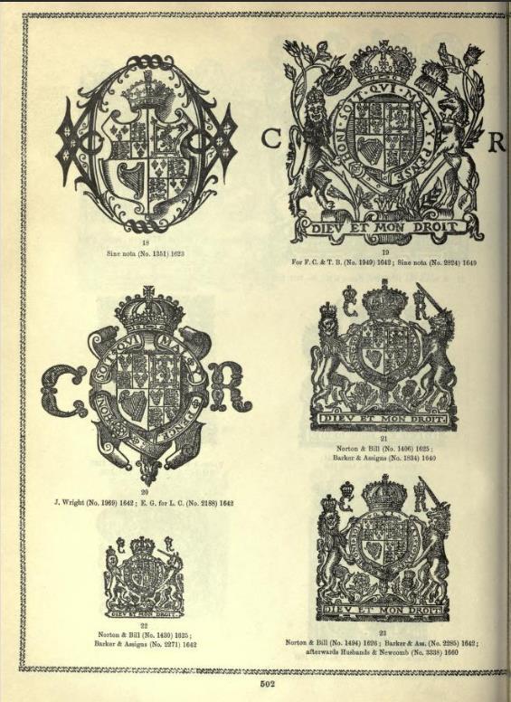 Here we have an example of a broadside with a coat of arms on it. This information gets noted in the catalog record as well, albeit in its own field as you can see here.