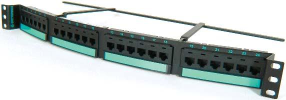 Built around the elevated performance of Clarity 6 and Clarity 5E these high density patch panels utilize a unique, patent pending, recessed angle design to help direct cords more easily to vertical