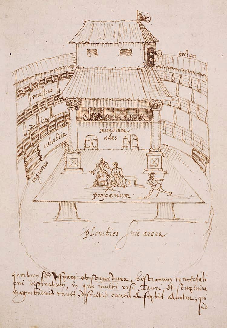 Figure 16. Sketch of the Swan Theatre, after a drawing by Johan de Witt.