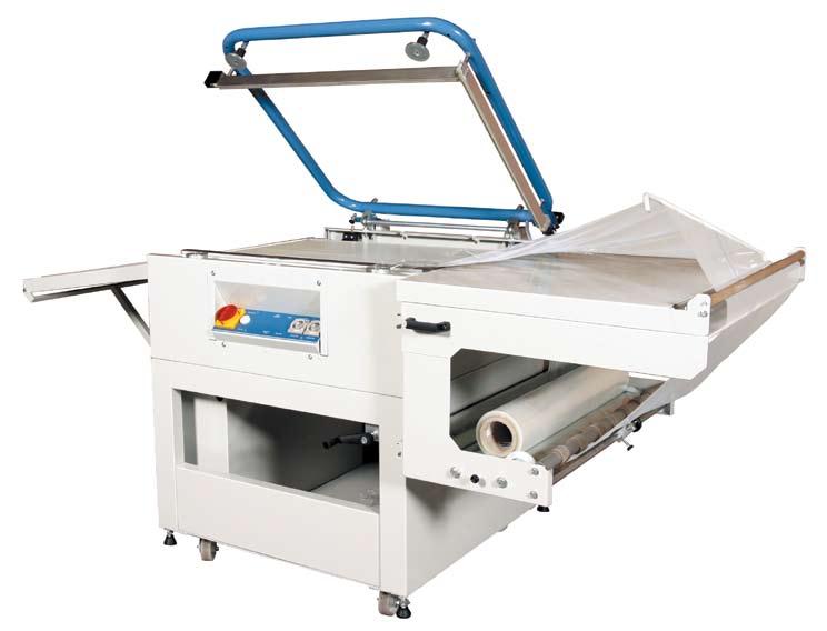 Applications Use in furniture stores: film-sealing of already opened packs of products such as mirrors, candles, for example Spares for the car industry The SLI 450 angle sealing machine is