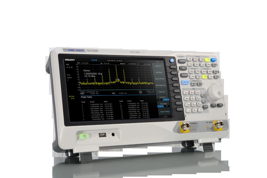 Ordering Information Product Description SSA3000X Spectrum Analyzer Order Number Product code Standard configurations Spectrum Analyzer, 9 khz~3.2 GHz Spectrum Analyzer, 9 khz~2.