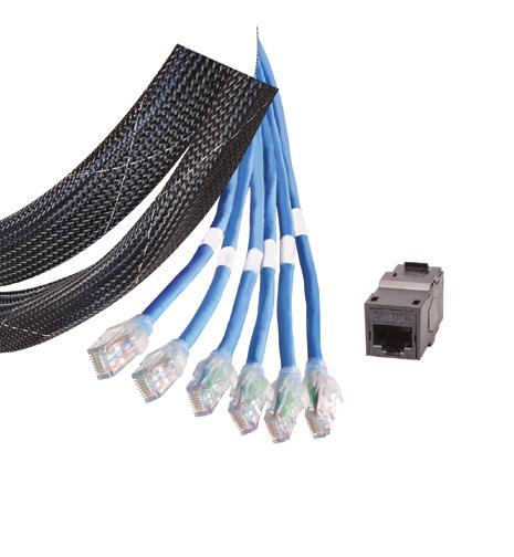 colors are also available CAT6+ Patch Cords (Bonded-Pairs CMR) CAT6+ KeyConnect Patch Panels KeyConnect, 24-Port, 1U* AX103253 KeyConnect, 48-Port, 2U* AX103255 AngleFlex, 24-Port, 1U** AX103248
