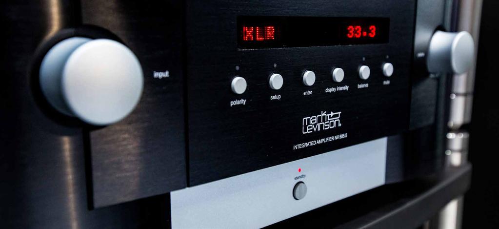 585.5 INTEGRATED AMPLIFIER WITH PURE PHONO STAGE Introducing the Mark Levinson 585.5 Integrated Amplifier.