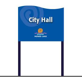 Section 3: Signage Identity, continued Post and Panel Government buildings and other