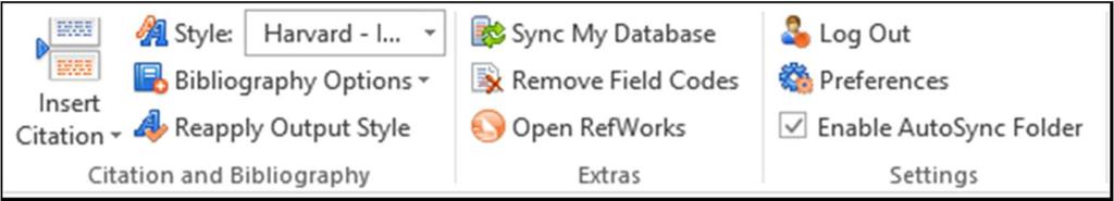 Click Insert Citation at the left side of the RefWorks ribbon and then click <Insert New>. 8.