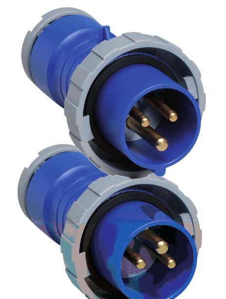 Plugs 16 A, IP 67 Watertight Plastic Enclosure (PBT) Cable entry with compression gland. Cable area 1-2.5 mm 2 * ) Indicates standard product. Accessories...page 62 Technical data...page 74 Dimensions.