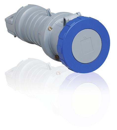 Connectors 63 A, IP 67 Watertight Plastic Enclosure (PBT). Cable entry with compression gland. Internal and external cable clamp. Cable area 4-16 mm 2 oltage 3 Grey AC 263C1W 2CMA166878R1000 1 0.