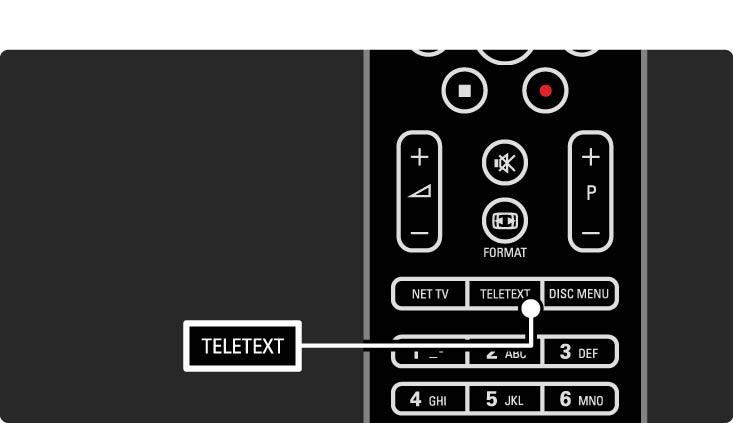 3.1.1 Select a teletext page Most TV channels broadcast information through teletext. While watching TV, press Teletext. To exit teletext, press Teletext again.