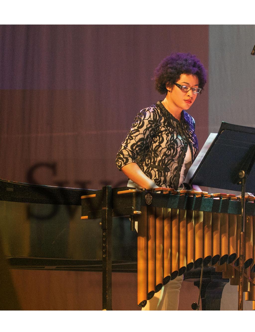 Students perform during a recent jazz concert, demonstrating the diversity of talent in the Department of Music.