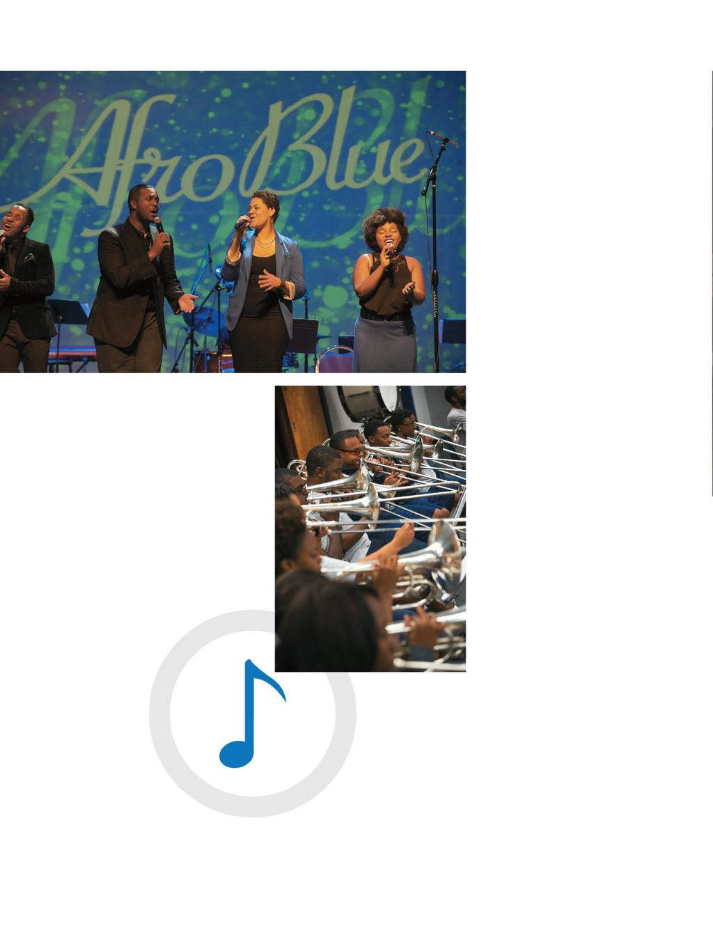 Afro Blue gained national recognition on NBC s The Sing-Off. of the Department of Music. It was the first music program in the Washington, D.C., area to gain membership into the National Association of Schools of Music in 1942.