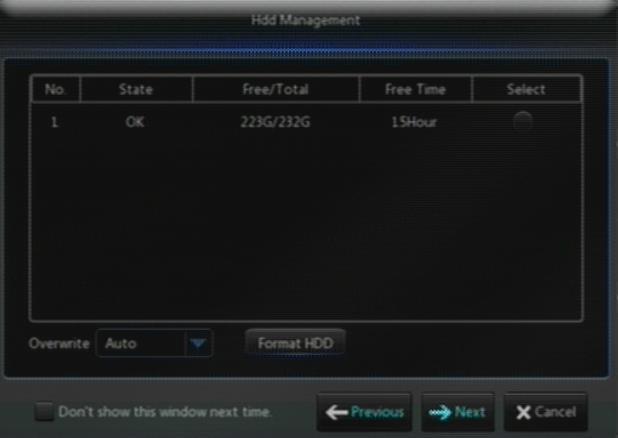 IQDVR. Picture 4-4 3. HDD Management (Picture 4-5).