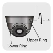 2.1 Dome Camera Installation The IQC1080V camera can be wall or ceiling mounted. To install the camera, please follow the steps below. 1.