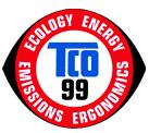 TCO 99 Congratulations! You have just purchased a TCO 99 approved and labelled product! Your choice has provided you with a product developed for professional use.