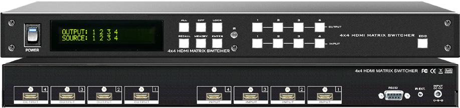 The HD-44AK is based on the HDMI standard and supports full resolution HDMI Video with embedded EDID, With a signal bandwidth of 340Mhz, there is no signal degradation.