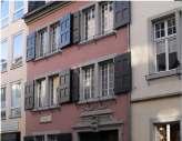 Pictured: Beethoven- Haus Museum -his birthplace. Father told him he was born in 1772 -to make his child prodigy seem younger, and make his story more fantastic. Learned violin.