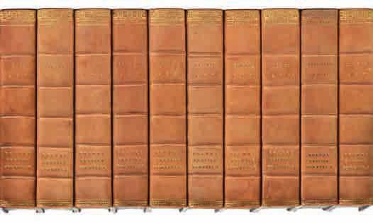 boards, the final 3 volumes half-bound over cloth, all 8vo Henrey BBI 2225; Henrey 1366-68. (23) 2500-3500 117 Stephens (James Francis).