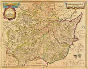 The map of the whole of Yorkshire is from the 1636 pre-atlas state without the decorative cartouche and mileage scale. (3) 150-200 248* Yorkshire.