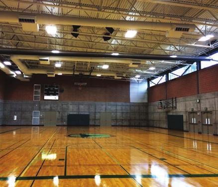 Gymnasium & Dance Rentals Our full-sized, 10,230 sq. ft. Gymnasium can be divided in two, and is equipped with electronic score boards.