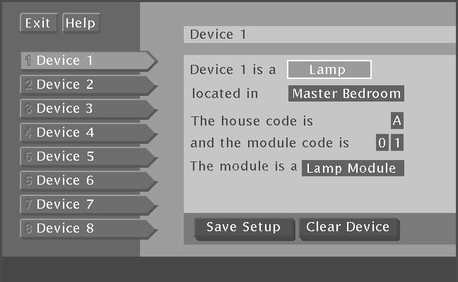 The Menu System Home Control Home Control lets you remotely control several lamps and appliances through your DSS receiver.