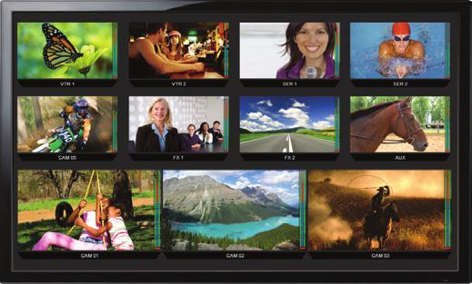 Source to virtual monitor wall assignment can be made via any NVISION control panel via the NVISION 920 or 9000