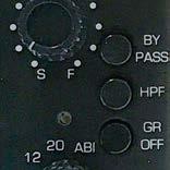 BAE AUDIO 500C Controls (Continued) Side Chain High Pass Filter: Engages a 6dB per octave high pass filter at approximately 125Hz to reduce the effect of low frequency signals on compressor operation.