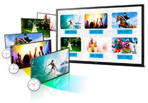 Efficient, User-Friendly Content Scheduling & Settings The ViewSonic commercial display provides an efficient, user-friendly scheduling interface