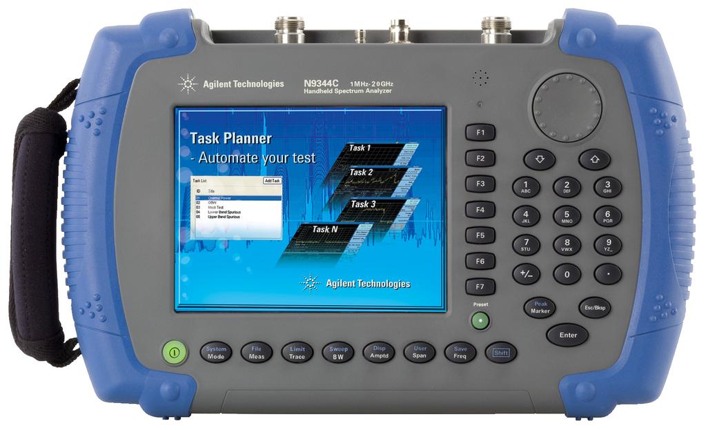 Agilent N9344C Handheld Spectrum Analyzer (HSA) 20 GHz Data Sheet Field testing just got easier www.agilent.