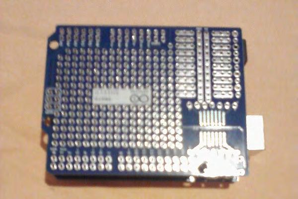 pins inserted in your Arduino with the PCB.