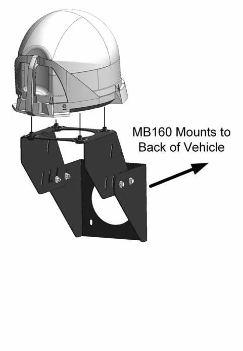 MB160 Mounting Bracket The MB600 removable mounting feet allow semipermanent mounting of your DISH Tailgater