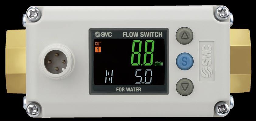 Series LFE Electromagnetic Type Digital Flow Switch Pressure loss: 0.