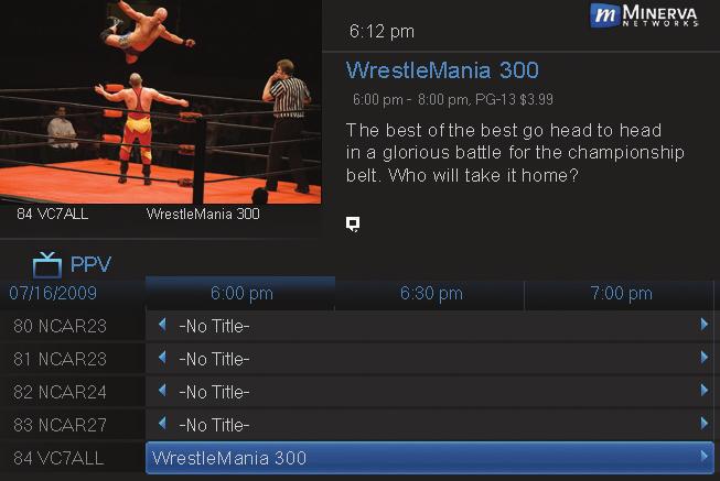 For more information on Share PPV, see section 12 Settings. Finally, highlight the Buy button and press OK. Step 4: Watch Your Pay Per View You can now watch your Pay Per View program.