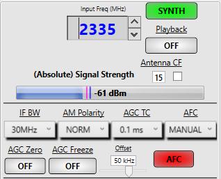 and Average (Avg) Signal Level feature, which provides the user with both maximum and average RF signal