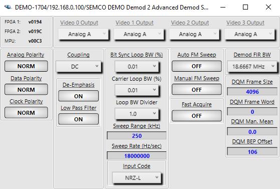 10.4.8.5 De-Emphasis Figure 10-49 shows how to enable De-Emphasis. The user clicks on Advanced Settings and then the De-Emphasis window to toggle ON as shown.