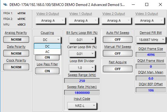 6 Coupling Figure 10-49 De-Emphasis Settings Figure 10-50 shows how to enable the Coupling feature.