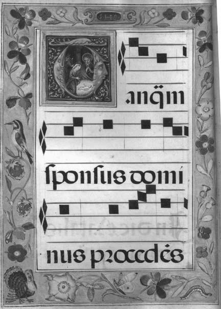 SPANISH LITURGICAL MUSIC MANUSCRIPTS AT SYDNEY 211 ILLUSTRATION 4 Fisher RB Add, Ms. 358. Processional. 160 x 230 mm. 33 unnumbered leaves. First opening.