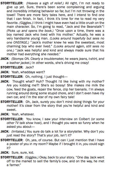 MALE -Audition Script Be prepared to read Jack If you are interested in playing the