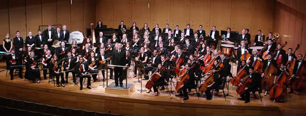A symphony orchestra can boast more than 100