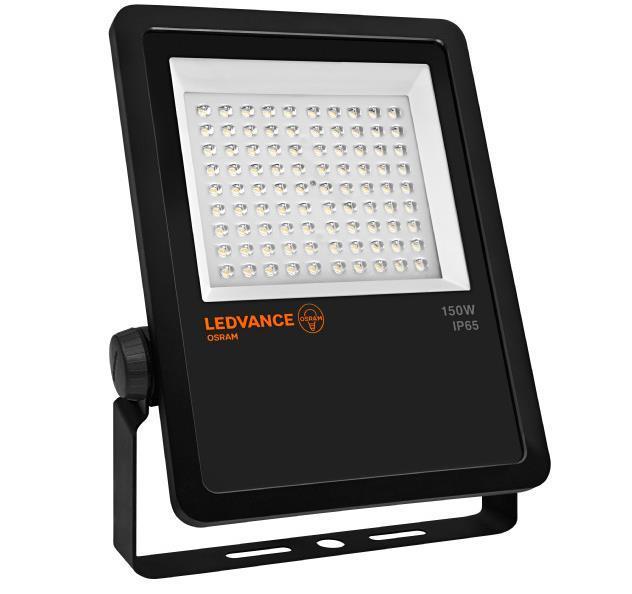 LEDVANCE Floodlight Asymmetrical Your top 5 bestseller reasons High efficiency up to 100 lm/w Asymmetrical light distribution, based on modern LED lens technology, ideal for area illumination and